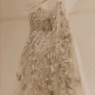 Beaded Champagne Cocktail Dress