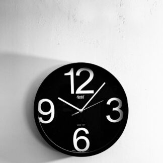 Black Bold Number Wall Clock