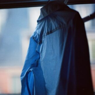Blue Packable Rain Jacket