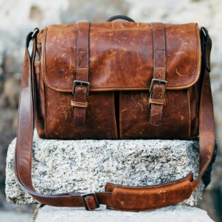 Brown Leather Messenger Bag