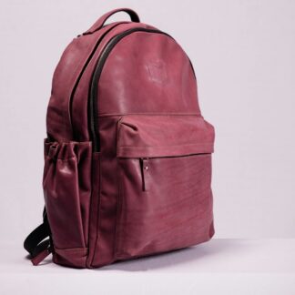 Burgundy Leather Backpack