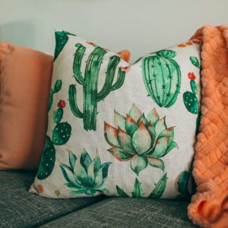 Cactus Print Cushion Cover
