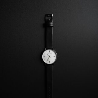 Classic Black Strap Watch