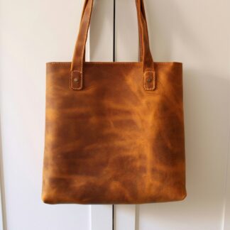 Cognac Leather Tote