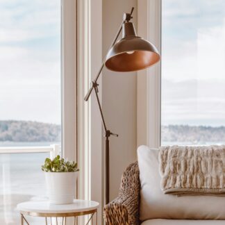 Copper Tripod Floor Lamp