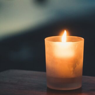 Frosted Glass Candle