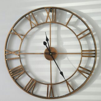 Gold Roman Numeral Wall Clock