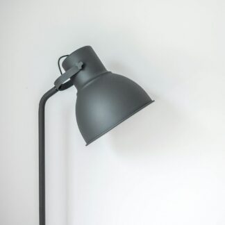 Gray Industrial Floor Lamp