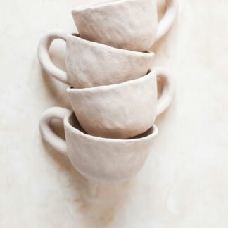 Handmade Ceramic Cups, Set of 4