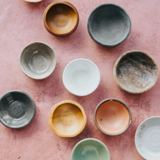 Mini Glazed Dip Bowls, Set of 10