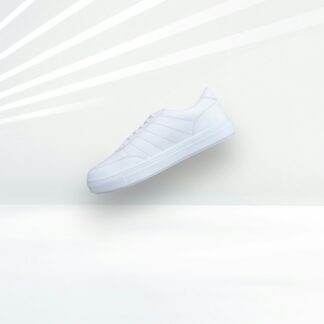 Minimal White Canvas Sneakers