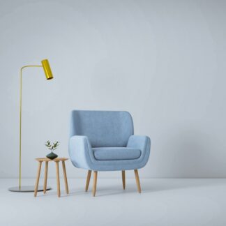 Powder Blue Armchair