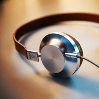 Retro Leather Headphones