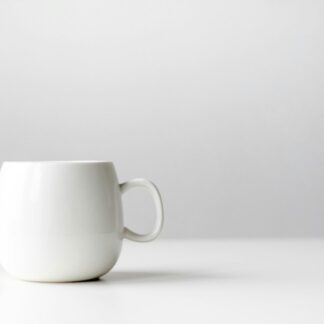 Round White Coffee Mug