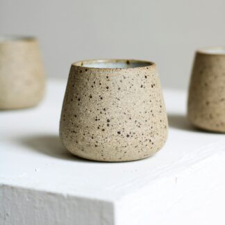Speckled Stoneware Cups, Set of 3