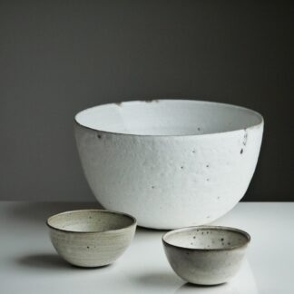 Speckled White Bowl Set