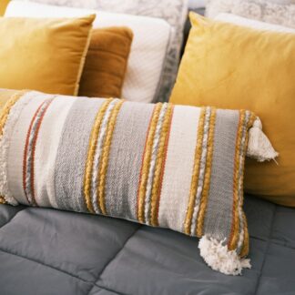 Striped Lumbar Pillow