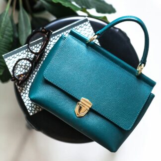 Teal Top Handle Bag