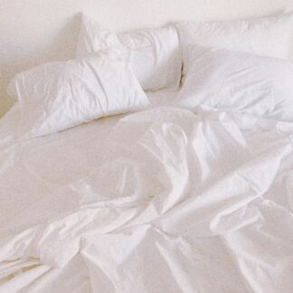 White Percale Duvet Set