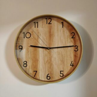 Wood Face Wall Clock
