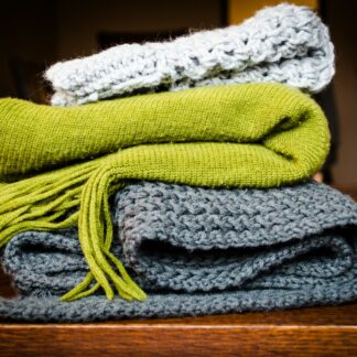 Wool Fringe Throw