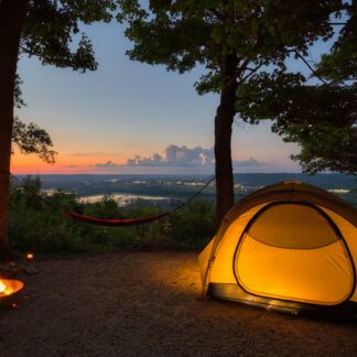 Yellow 2-Person Dome Tent